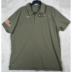 Nike Salute To Service On-Field Purdue Polo DRI-FIT Military Green Camo Mens 2XL